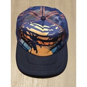 TOMMY BAHAMA MENS  "SUNSET" SNAPBACK ADJUSTABLE TRUCKER BASEBALL CAP. L/XL